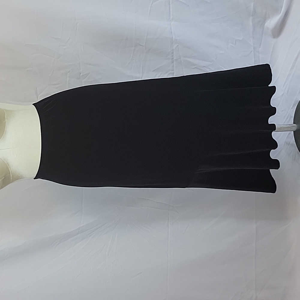 Vintage Plus Size Black Velvet Skirt 1-3X